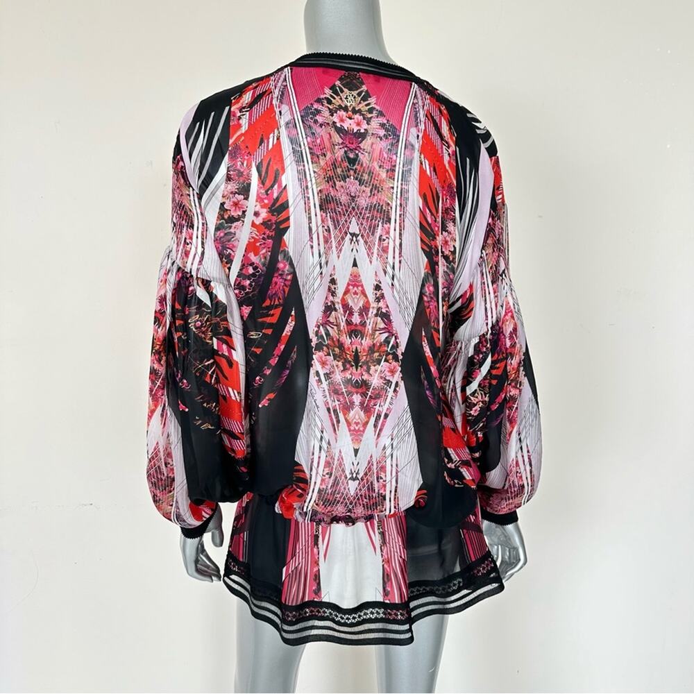 Roberto Cavalli women silk blouse size 46IT or 10 US Authentic - Picture 4 of 9